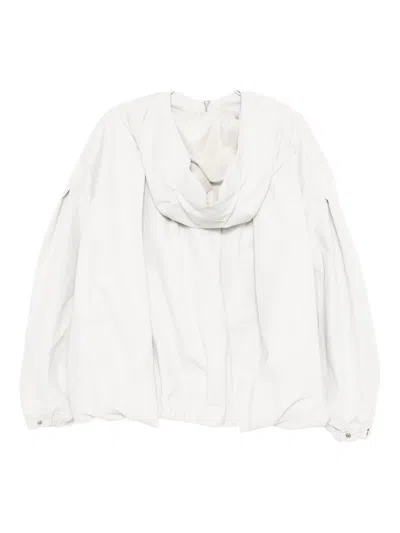 Songzio Multi-folded Hood Jacket In Gray