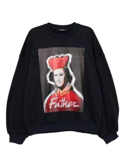 Songzio Graphic-print Sweatshirt In Blue