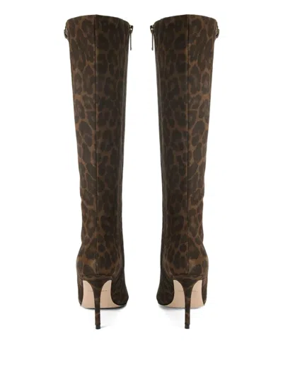 Kurt Geiger 85mm Belgravia Leopard-print Knee-high Boot In Multi