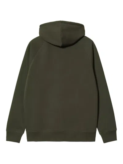 Carhartt Work In Progress Chase Cotton Blend Zip-up Hoodie In Green