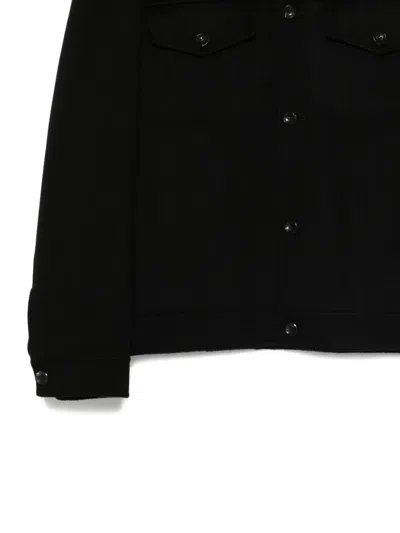 Attachment Buttoned-pocket Jacket In Black