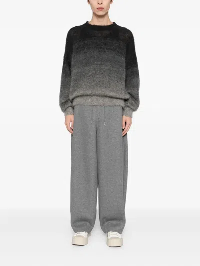 Songzio Panther-embroidered Trousers In Gray