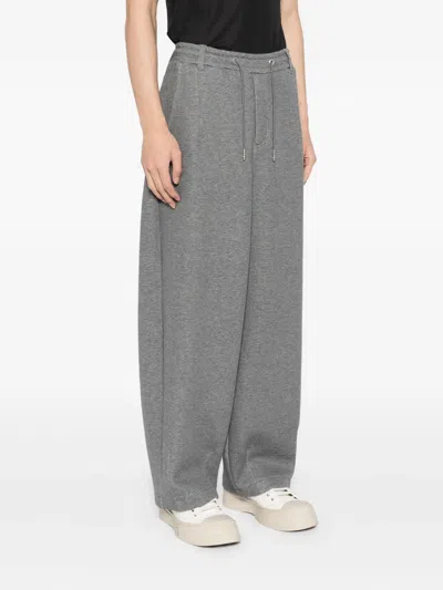 Songzio Panther-embroidered Trousers In Gray