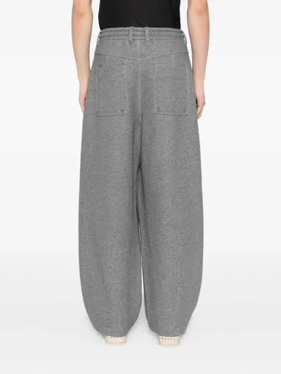 Songzio Panther-embroidered Trousers In Gray
