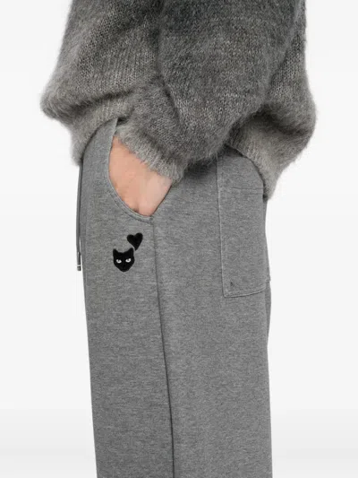 Songzio Panther-embroidered Trousers In Gray