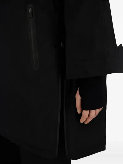 Herno 2 Layer Windstopper A-shape Jacket In Black