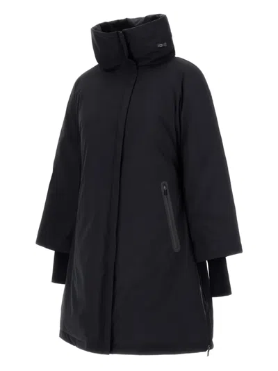 Herno 2 Layer Windstopper A-shape Jacket In Black
