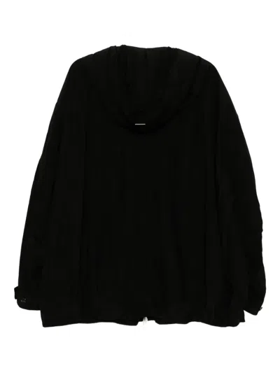 Songzio Edge Fold Volume Hood Jacket In Black