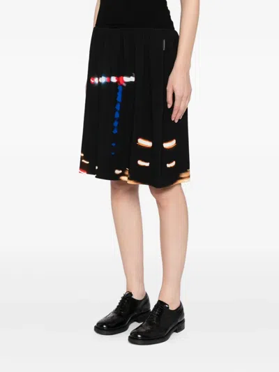 Agnès B. Printed Skirt In Black