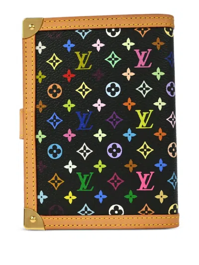 Pre-owned Louis Vuitton 2005 Agenda Pm Monogram Notebook Cover In Black