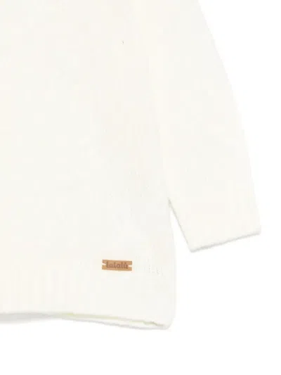 Lalalù Round-neck Sweater In White