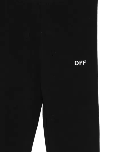Off-white Logo-print Pants In Black