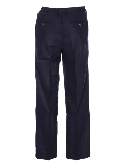 Edmmond Studios Jack Front-pleat Trousers In Blue