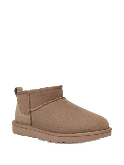 Ugg Classic Ultra Mini Suede Boots For Woman In Neutral
