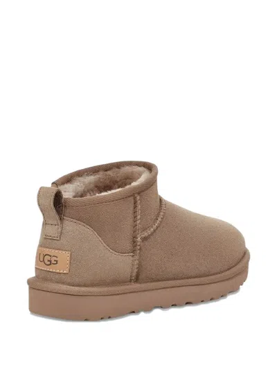 Ugg Classic Ultra Mini Suede Boots For Woman In Neutral