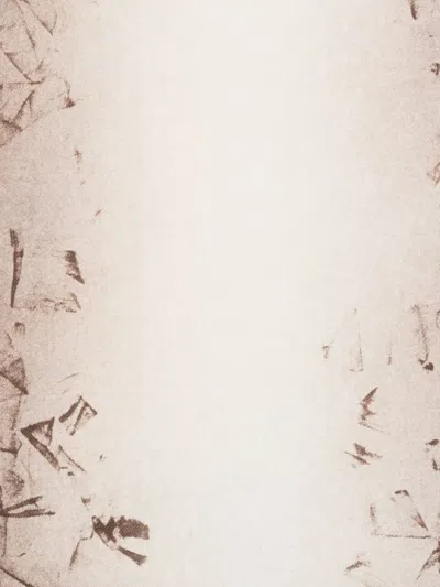 19 Andrea's 47 Metallic-print Fringed Scarf In Neutral