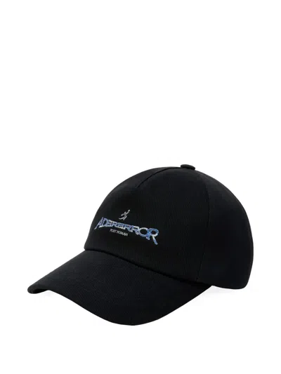 Ader Error Logo-detail Baseball Cap In Black