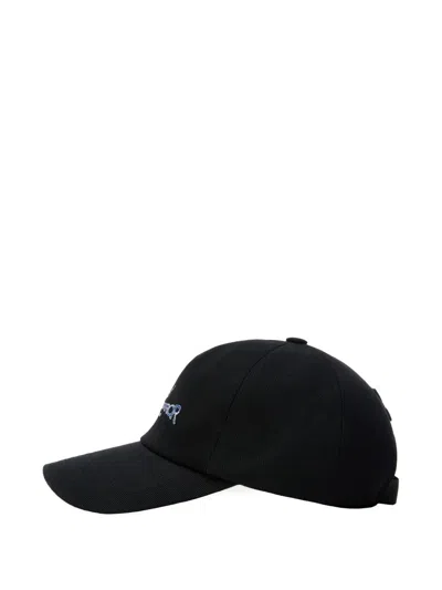 Ader Error Logo-detail Baseball Cap In Black