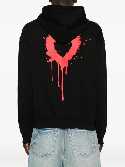 Vision Of Super Puff Print Hoodie In Black