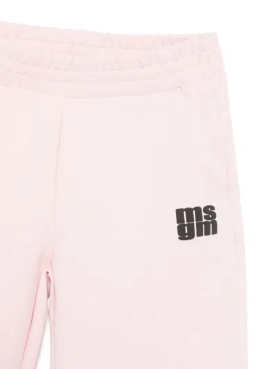 Msgm Logo-print Tracksuit Set In Pink