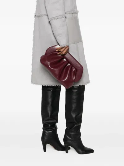 Themoirè Bios Vegan Leather Shoulder Bag In Red