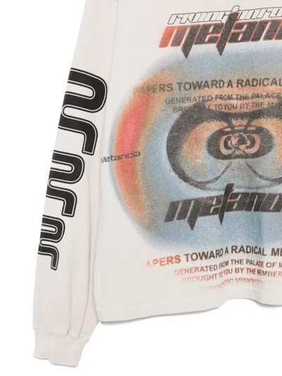 Rrr123 Divinity Paper Garden Long Sleeve Tee In White