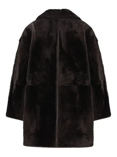 Max Mara Reversible Coat In Brown