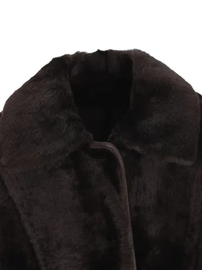 Max Mara Reversible Coat In Brown