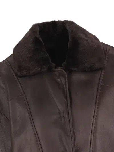 Max Mara Reversible Coat In Brown