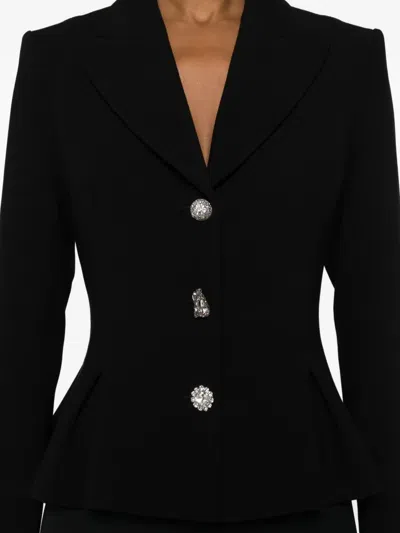 晶饰单排扣西装夹克