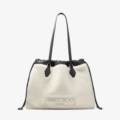 Jimmy Choo Drawstring Tote Medium In Black