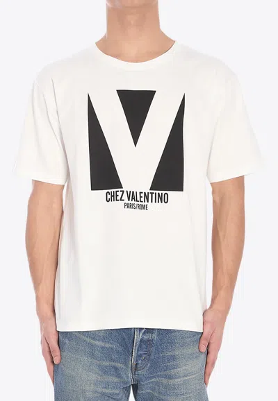 Valentino T-shirt Logo In White