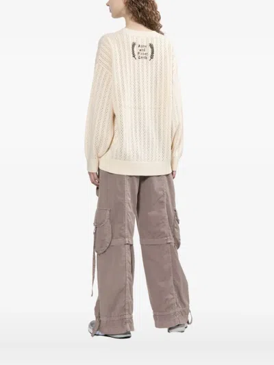 Aape By A Bathing Ape Moonface Pullover In Neutral