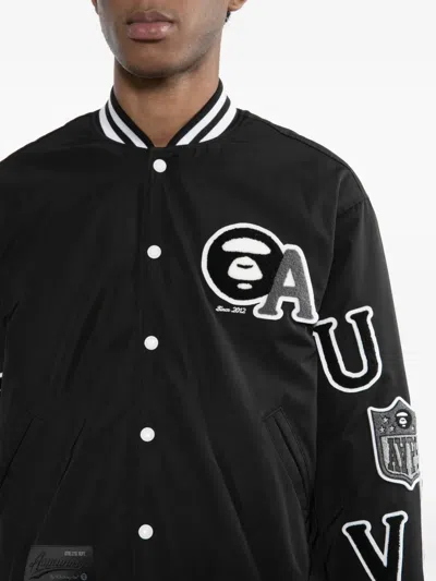 Aape By A Bathing Ape Jacke Mit Logo-stickerei In Black