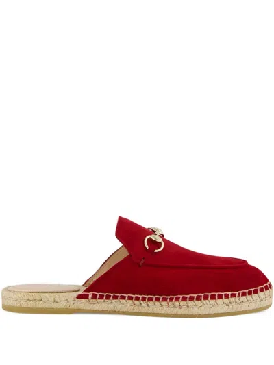 Gucci Espadrilles Mit Horsebit In Red