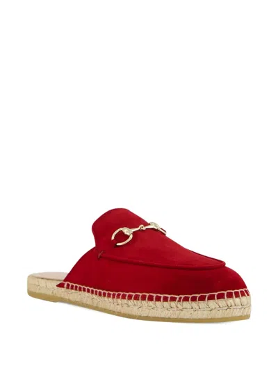 Gucci Espadrilles Mit Horsebit In Red