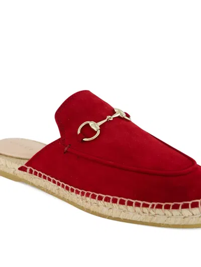 Gucci Espadrilles Mit Horsebit In Red