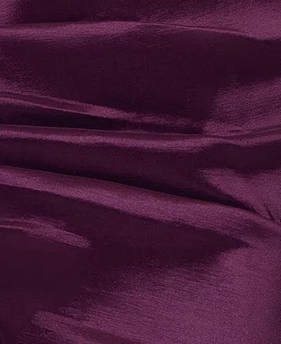 Xscape Women's Off The Shoulder Neck Long Dress In Purple