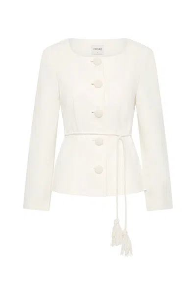 The Posse Heidi Jacket In White