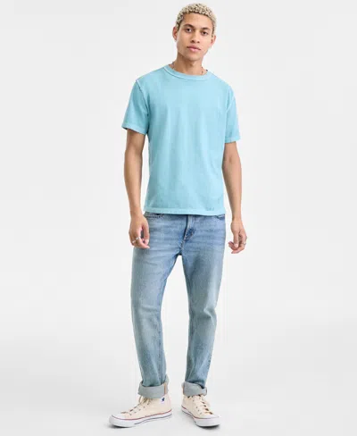 Sun + Stone Men's Inside Out Regular-fit T-shirt, Exclusively At Macy's In Blue