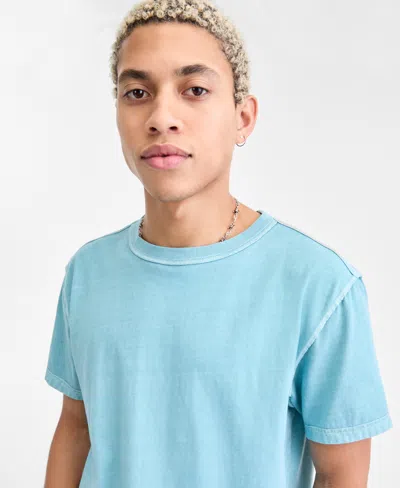 Sun + Stone Men's Inside Out Regular-fit T-shirt, Exclusively At Macy's In Blue