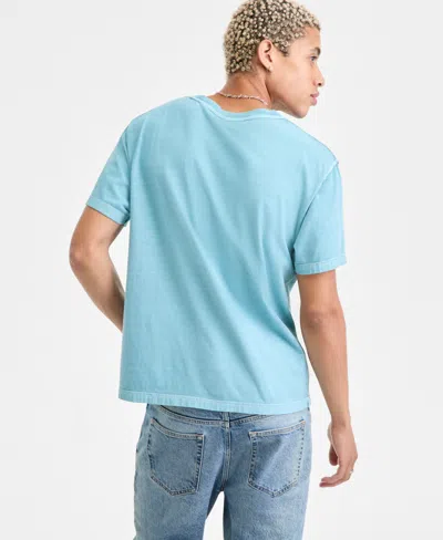 Sun + Stone Men's Inside Out Regular-fit T-shirt, Exclusively At Macy's In Blue