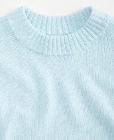 On 34th Women's Striped High-neck Sweater, Macy's Exclusive In Blue