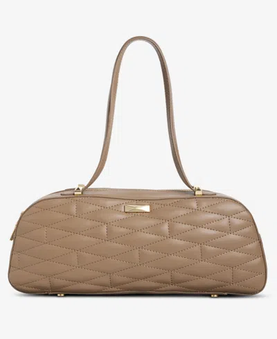 Inc International Concepts Nedda Quilted Satchel, Exclusively At Macy's In Brown