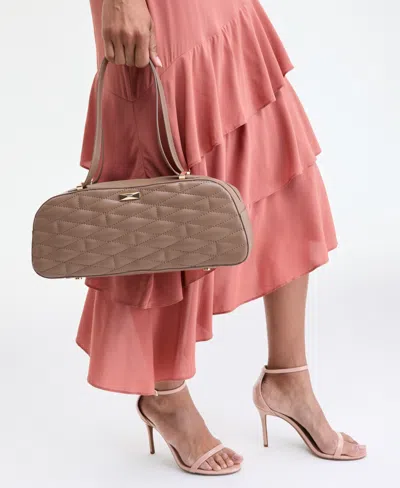 Inc International Concepts Nedda Quilted Satchel, Exclusively At Macy's In Brown
