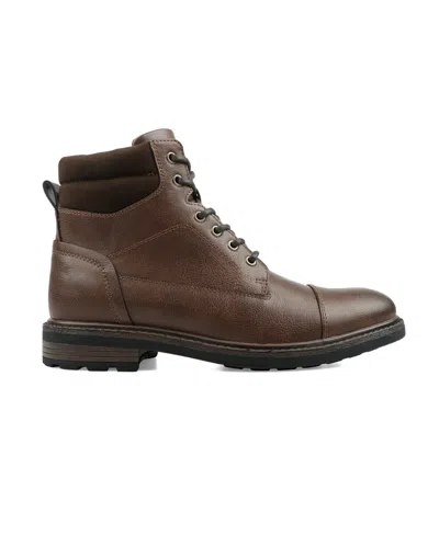 Club Room Men's Gaibe Lace Up Boots, Macy's Exclusive In Brown