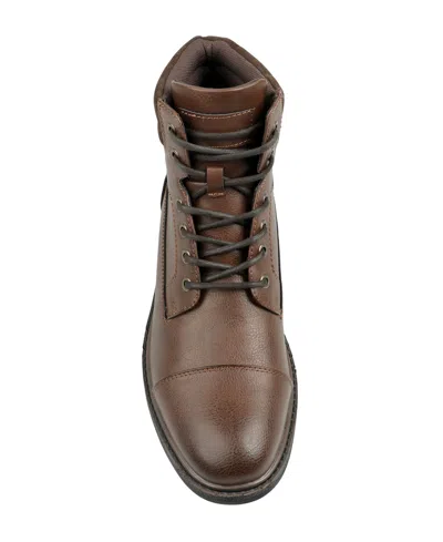 Club Room Men's Gaibe Lace Up Boots, Macy's Exclusive In Brown
