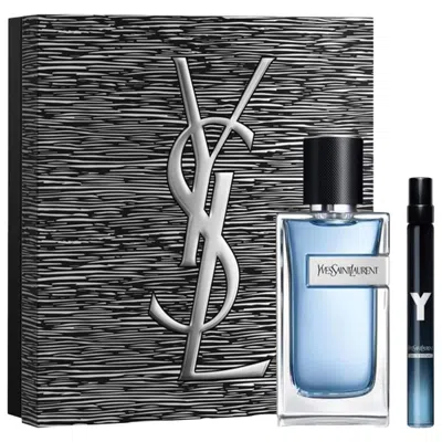 Saint Laurent Y Eau De Toilette Cologne Duo Gift Set In Transparent