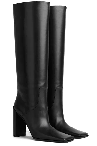 Alaïa Leather Knee-high Boots In Black
