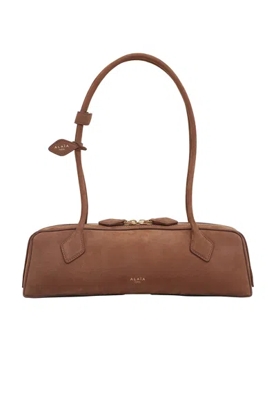 Alaïa Le Teckel Medium Bag In Nubuck Calfskin In Brown